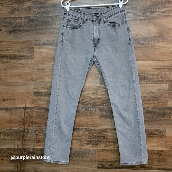 Levi's Jeans 31x32 Measures 31x31 Straight 505 Stretch Gray Denim Western - Picture 1 of 12